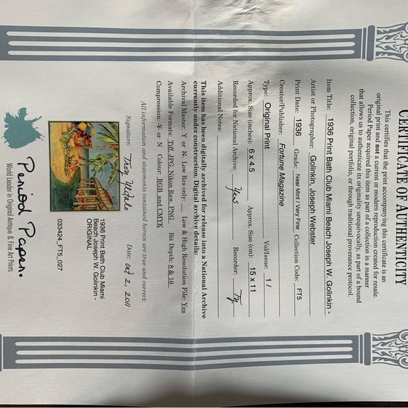 Miami Beach Bath Club Original 1936 Vintage Fortune Magazine Prints - Set of 2 - Picture 5 of 8